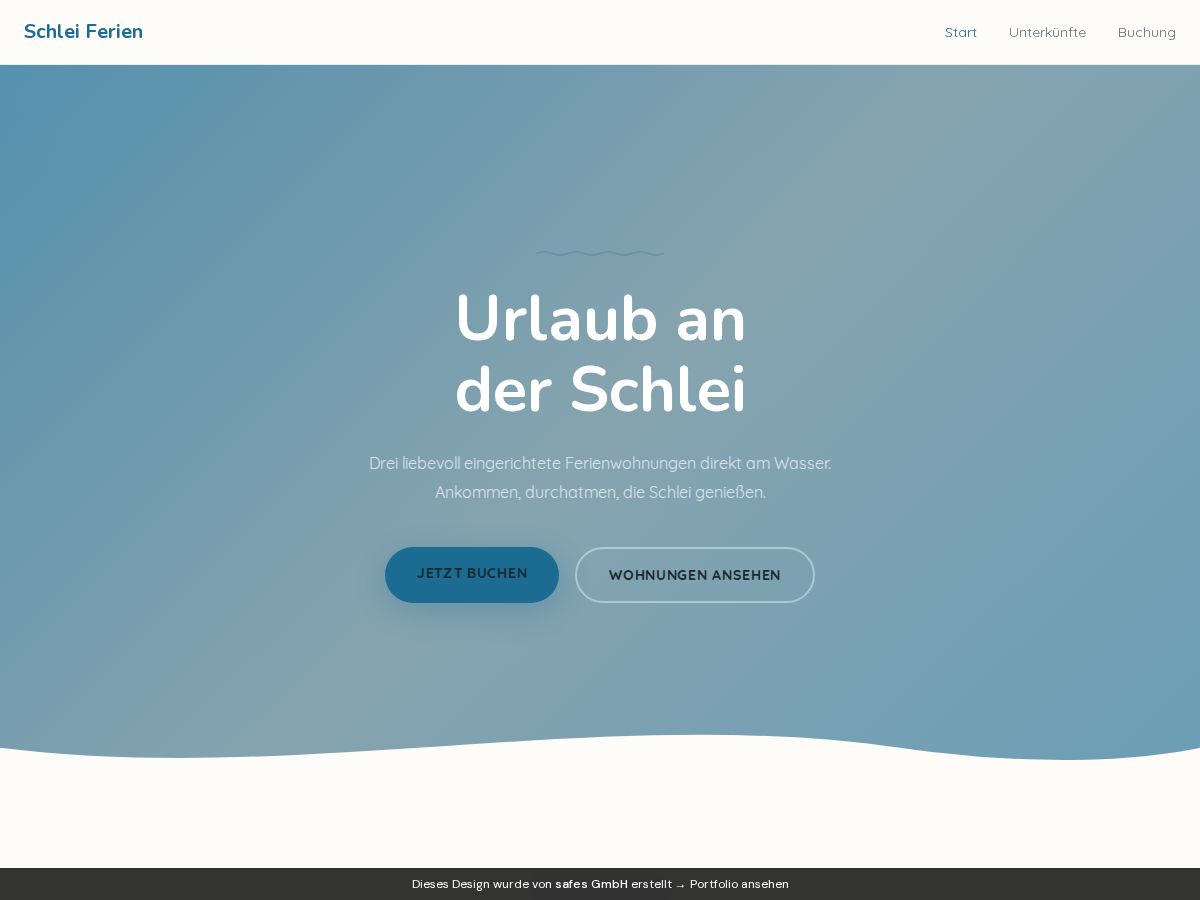 Ferienwohnungen Schlei Live-Vorschau