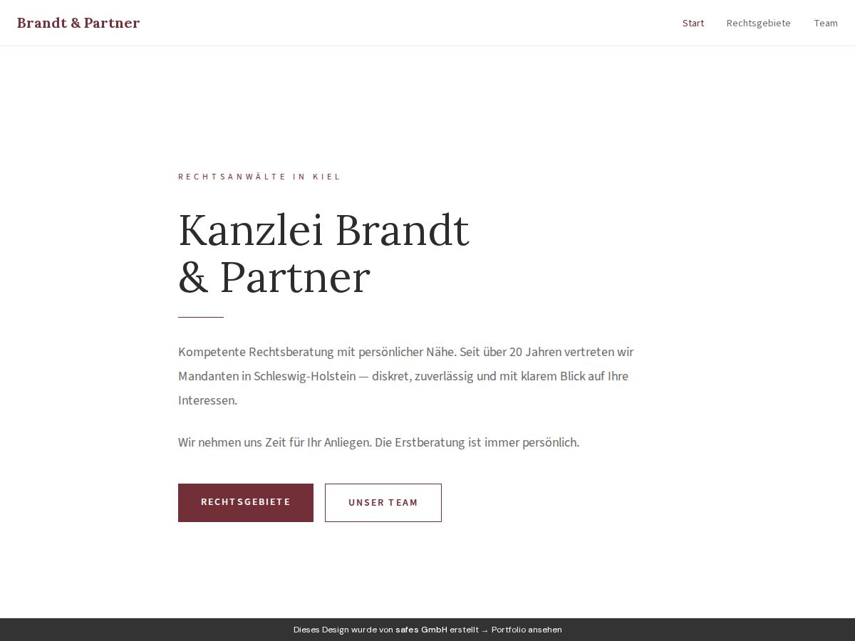 Kanzlei Brandt & Partner Live-Vorschau